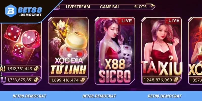 BET88 - CỔNG GAME ĐỔI THƯỞNG UY TÍN HÀNG ĐẦU 5 Sảnh cược giải trí cực kỳ hấp dẫn dành cho mọi người chơi